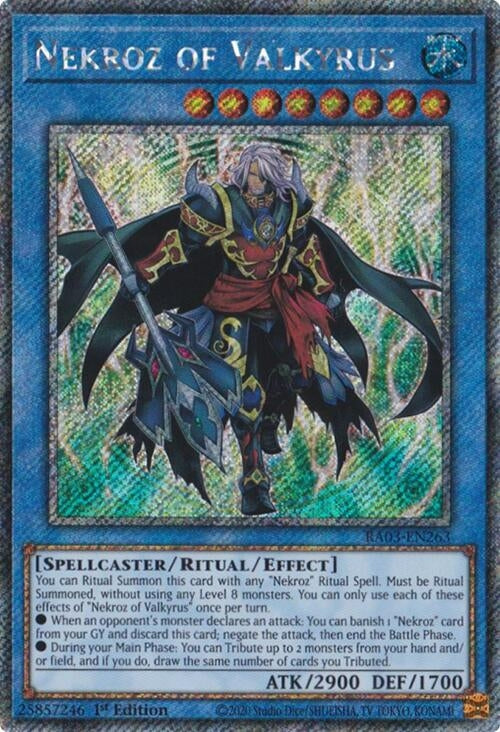 Nekroz of Valkyrus (Platinum Secret Rare) (3263) - YuGiOh Single