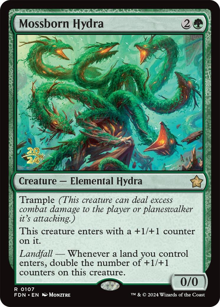 Mossborn Hydra (107) [PRE] - MTG Single