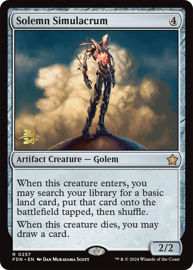 Solemn Simulacrum (FDN) (257) [PRE] - MTG Single