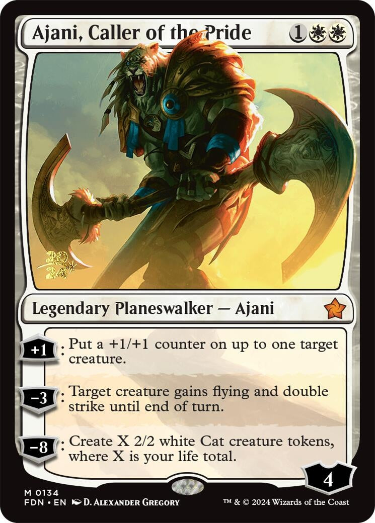 Ajani Caller of the Pride (134) [PRE] - MTG Single