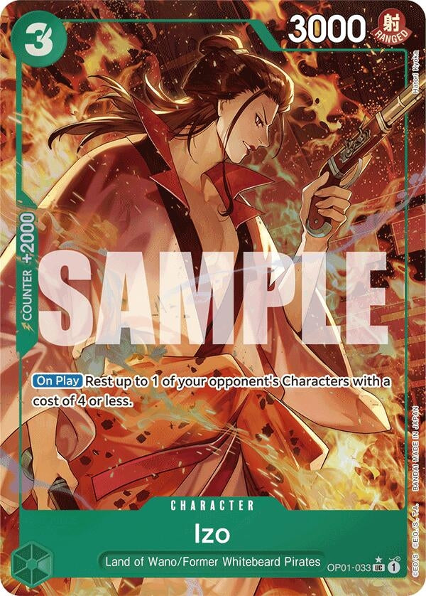 Izo (OP01-033) (Alternate Art) (PRB-01) - One Piece Card Game Single