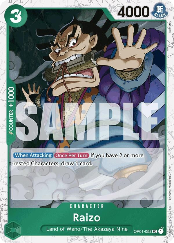 Raizo (PRB-01) - One Piece Card Game Single