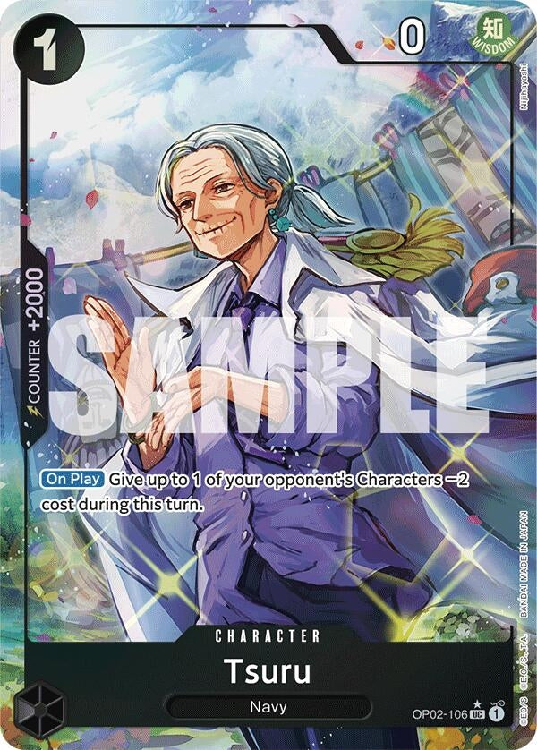 Tsuru (Full Art) (2106) (PRB-01) - One Piece Card Game Single