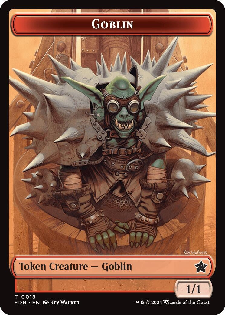 Goblin // Insect Doubled-Sided Token (18) [FDN] - MTG Single