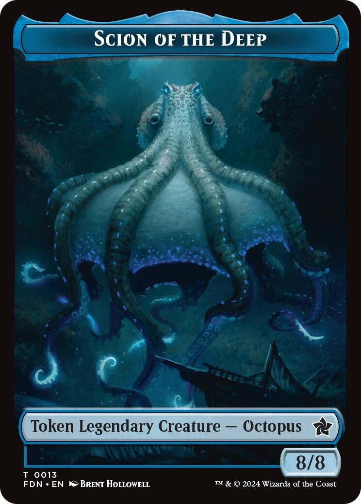 Scion of the Deep // Koma’s Coil Doubled-Sided Token (13) [FDN] - MTG Single