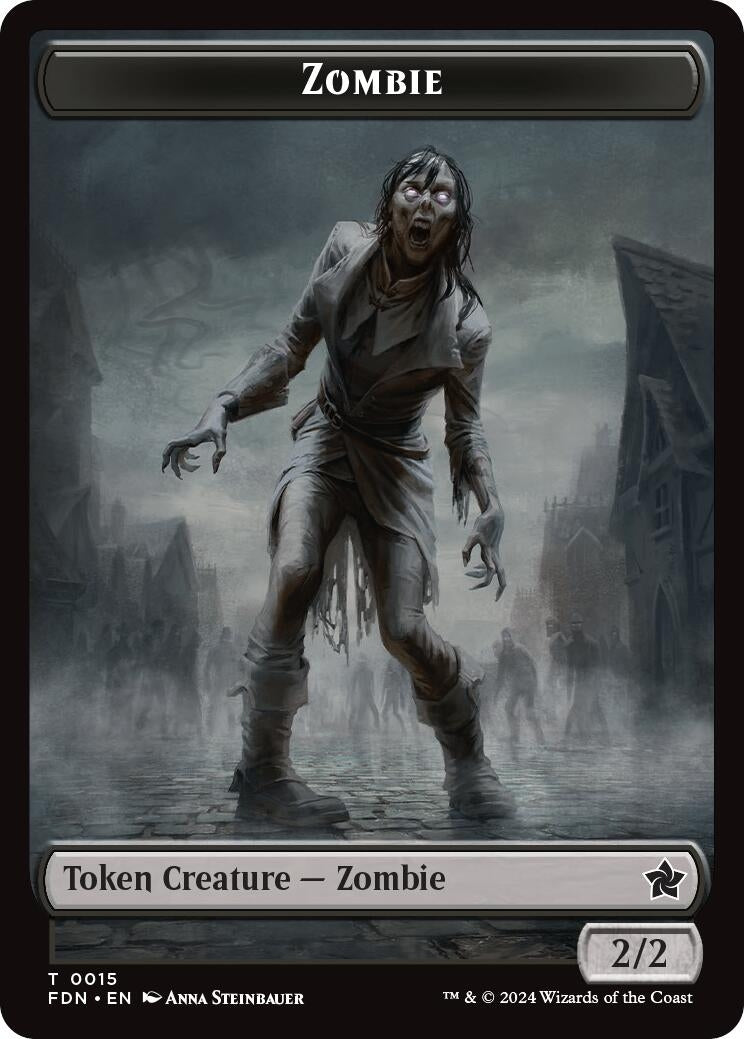 Zombie // Goblin Doubled-Sided Token (15) [FDN] - MTG Single