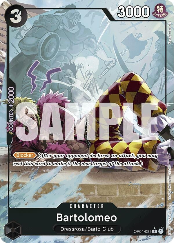 Bartolomeo (OP04-089) (Full Art) (4089) (PRB-01) - One Piece Card Game Single