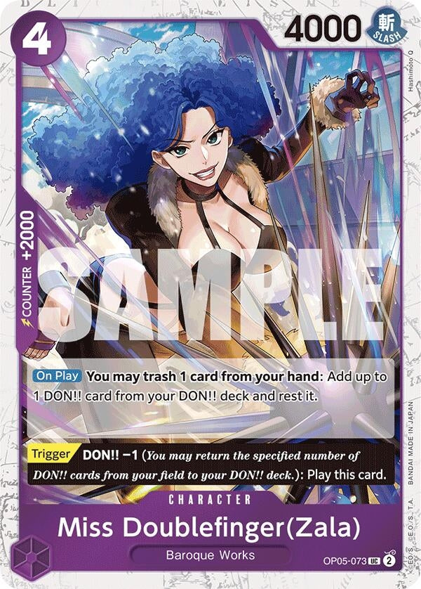 Miss Doublefinger(Zala) (5073) (PRB-01) - One Piece Card Game Single
