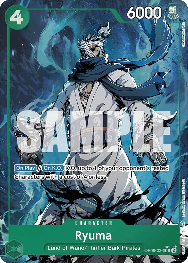 Ryuma (Alternate Art) (6036) (PRB-01) - One Piece Card Game Single