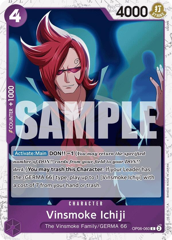 Vinsmoke Ichiji (OP06-060) (6060) (PRB-01) - One Piece Card Game Single