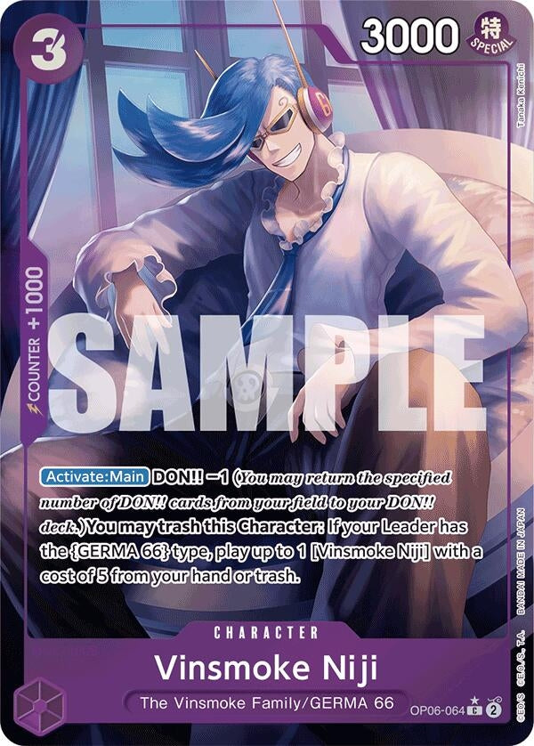 Vinsmoke Niji (OP06-064) (Full Art) (6064) (PRB-01) - One Piece Card Game Single