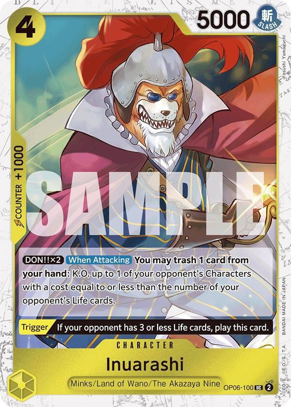 Inuarashi (6100) (PRB-01) - One Piece Card Game Single
