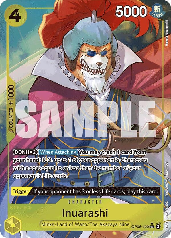 Inuarashi (Full Art) (6100) (PRB-01) - One Piece Card Game Single
