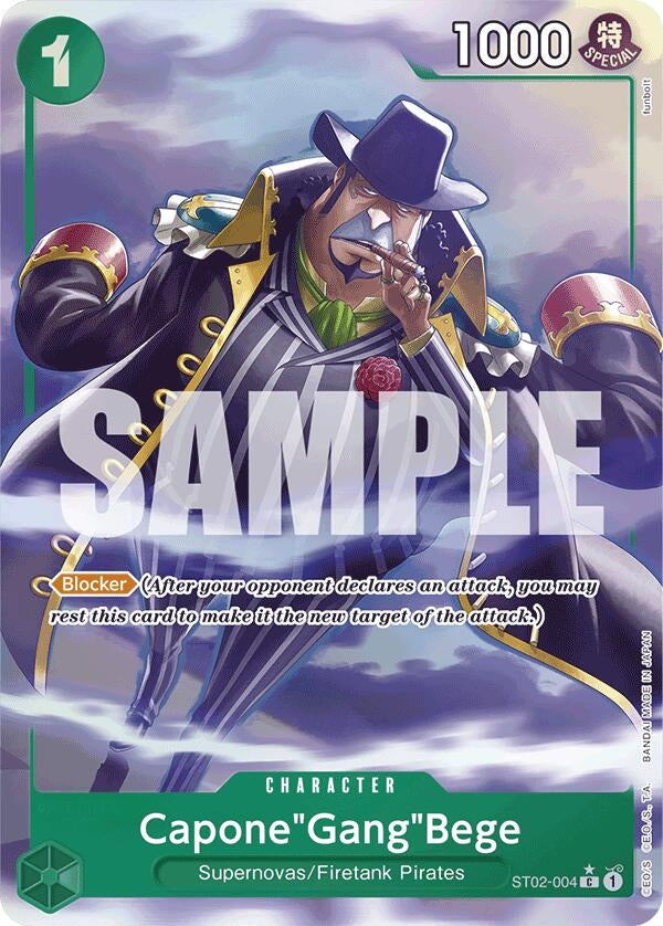 Capone’Gang’Bege (ST02-004) (Alternate Art) (2004) (PRB-01) - One Piece Card Game Single
