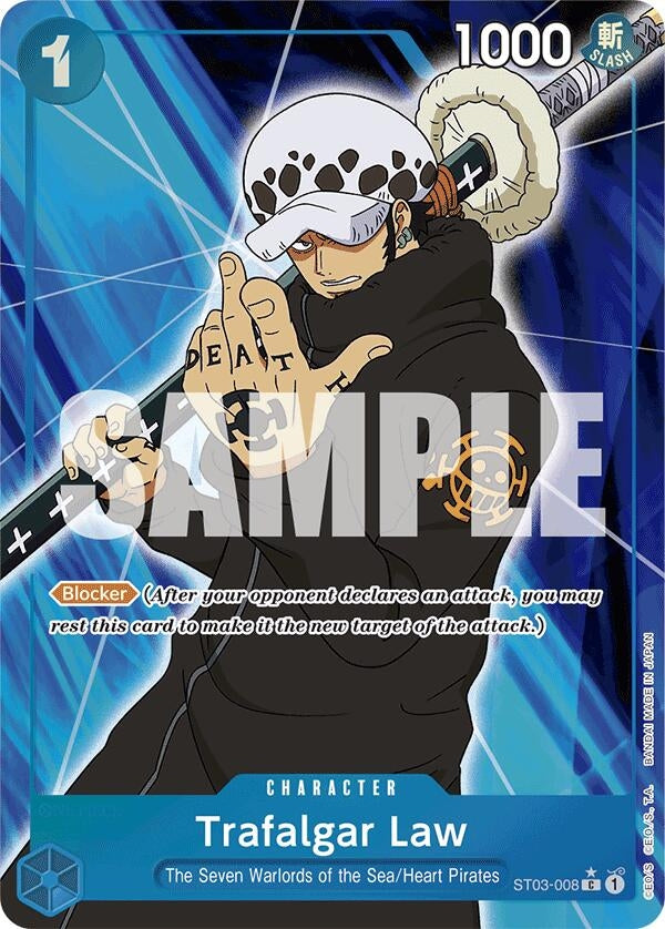 Trafalgar Law (ST03-008) (Full Art) (3008) (PRB-01) - One Piece Card Game Single