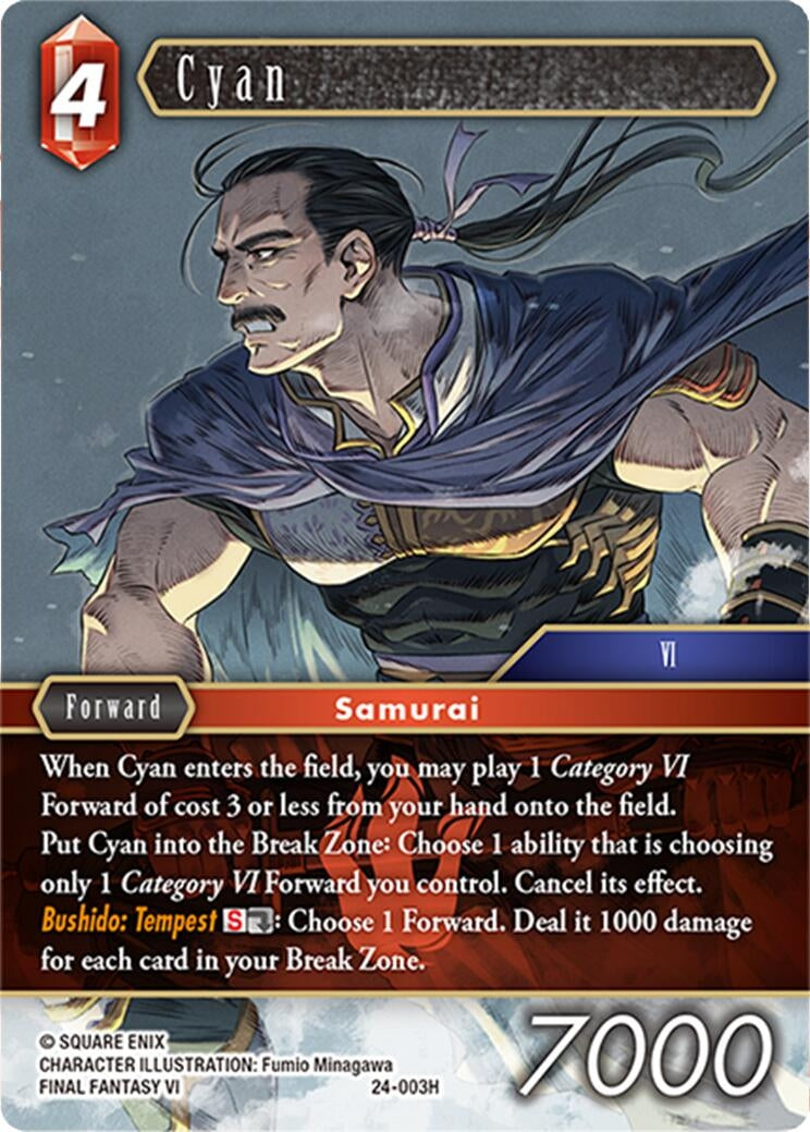 Cyan (24) [24] - Final Fantasy TCG Single