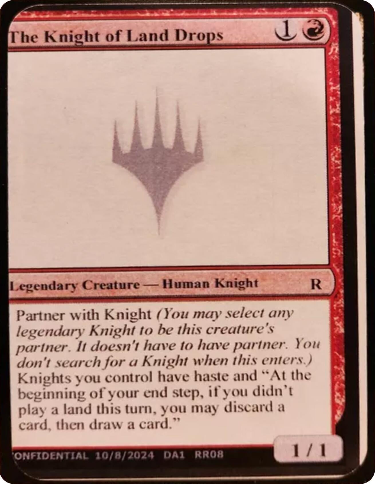 The Knight of Land Drops - MTG Single