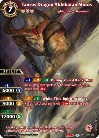 Taurus Dragon Aldebaran Minos (SPR) (6002) [BSS06] - Battle Spirits Saga Single