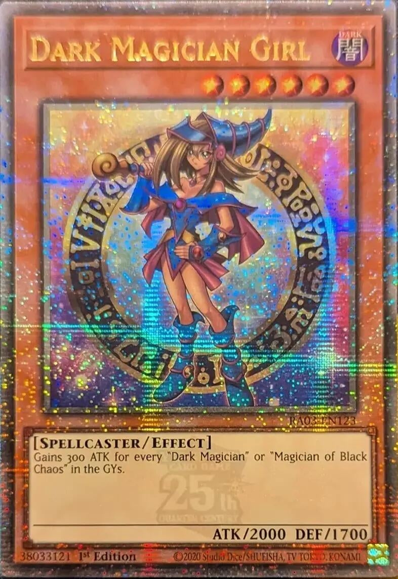 Dark Magician Girl (Quarter Century Secret Rare) (B) (3123) - YuGiOh Single