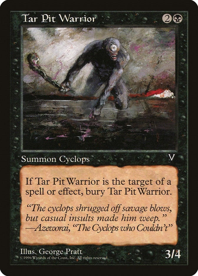 Tar Pit Warrior [VIS] - MTG Single