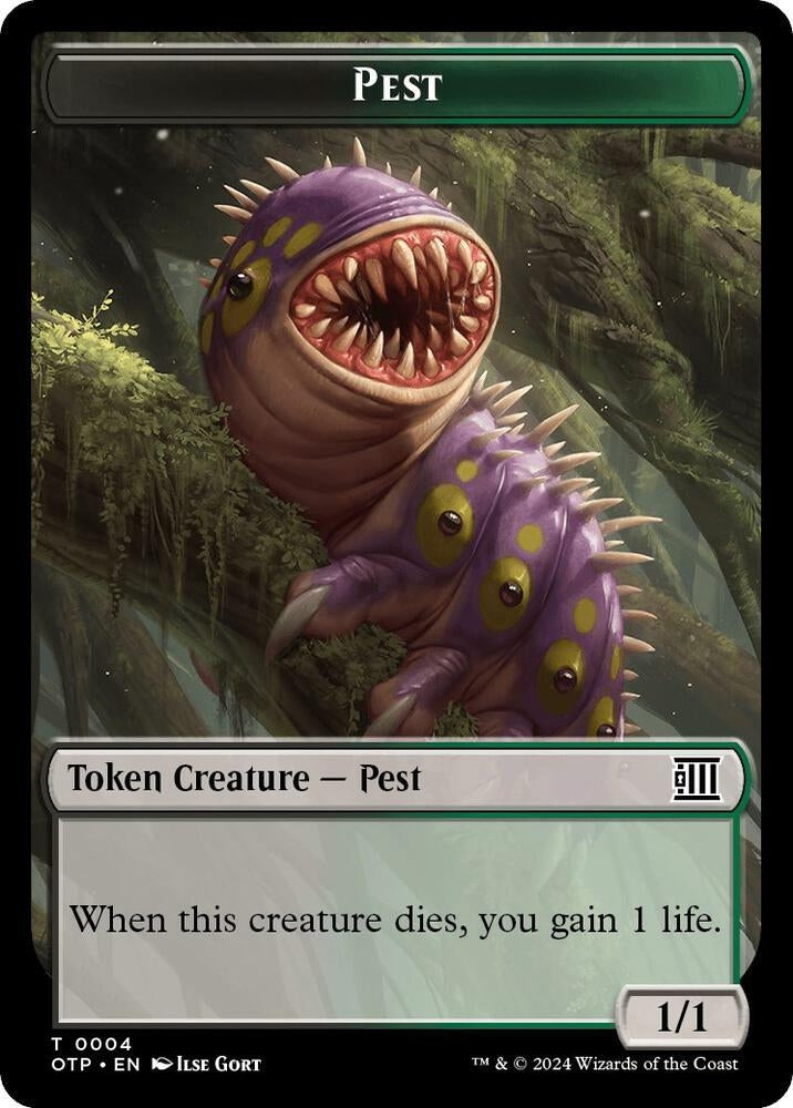 Pest // Plot Double-Sided Token (4) [OTP] - MTG Single