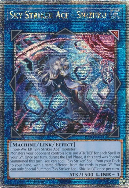 Sky Striker Ace - Shizuku (Alternate Art) (Quarter Century Secret Rare) (3043) - YuGiOh Single