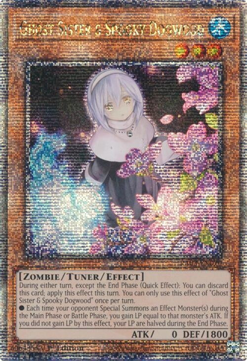 Ghost Sister & Spooky Dogwood (Alternate Art) (Quarter Century Secret Rare) (3020) - YuGiOh Single