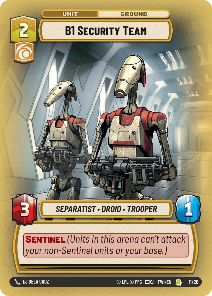 B1 Security Team (11) (TOR-WPP) - Star Wars: Unlimited Single