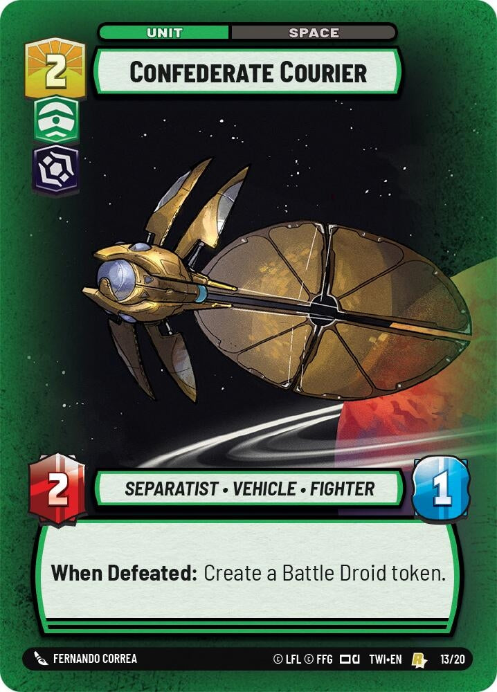 Confederate Courier (13) (TOR-WPP) - Star Wars: Unlimited Single