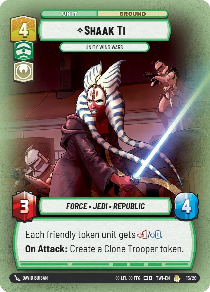 Shaak Ti - Unity Wins Wars (15) (TOR-WPP) - Star Wars: Unlimited Single