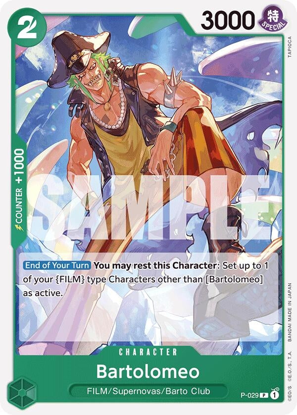Bartolomeo (P-029) (Reprint) (29) (PRB-01) - One Piece Card Game Single