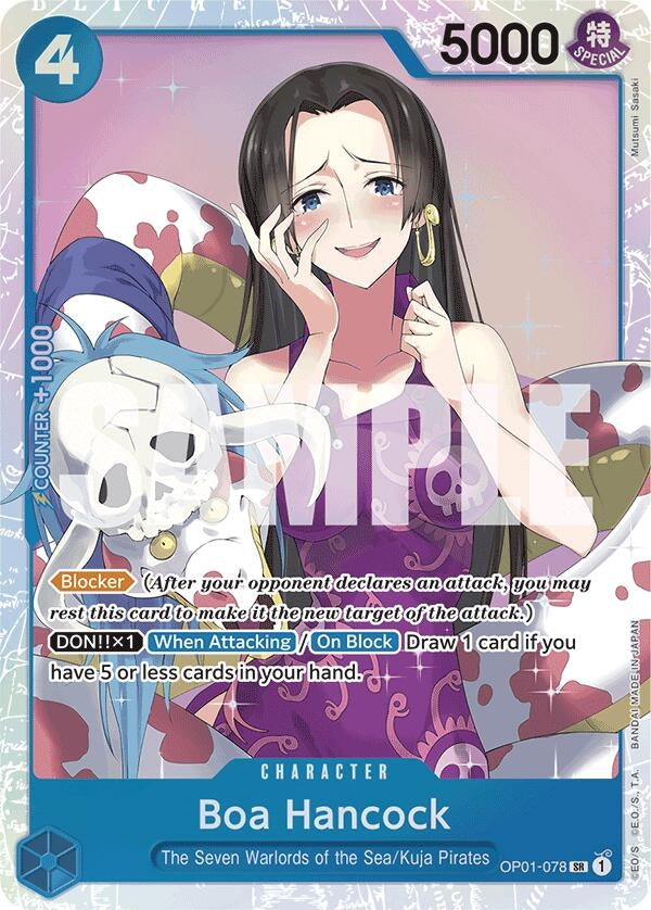 Boa Hancock (OP01-078) (Reprint) (1078) (PRB-01) - One Piece Card Game Single