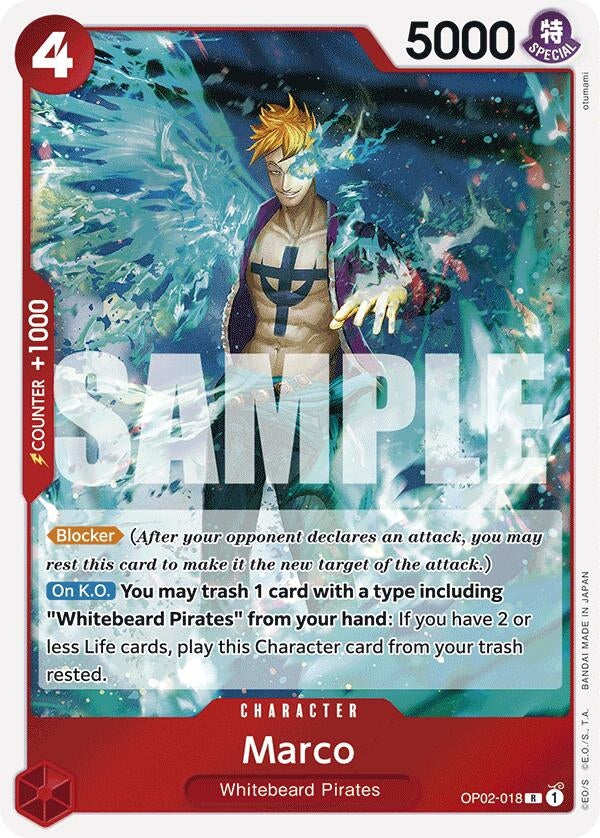Marco (Reprint) (2018) (PRB-01) - One Piece Card Game Single