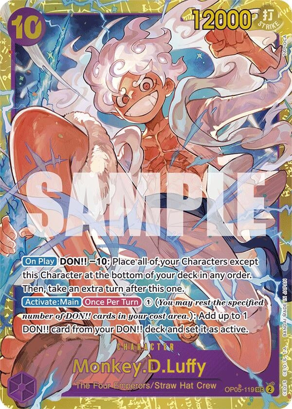 Monkey.D.Luffy (OP05-119) (Reprint) (5119) (PRB-01) - One Piece Card Game Single