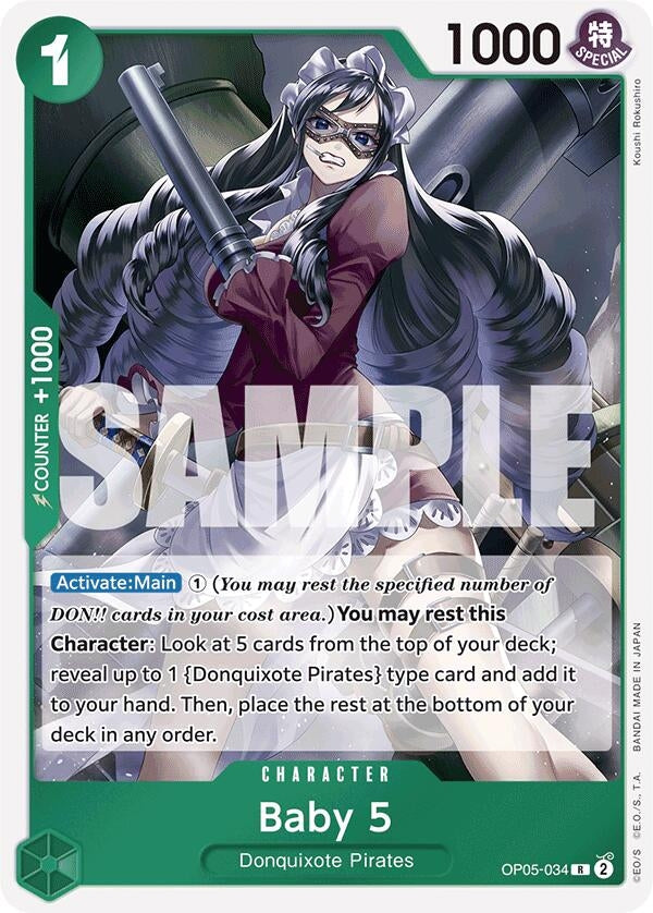 Baby 5 (OP05-034) (Reprint) (5034) (PRB-01) - One Piece Card Game Single
