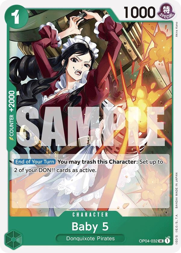 Baby 5 (OP04-032) (Reprint) (4032) (PRB-01) - One Piece Card Game Single
