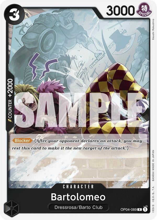 Bartolomeo (OP04-089) (Reprint) (4089) (PRB-01) - One Piece Card Game Single