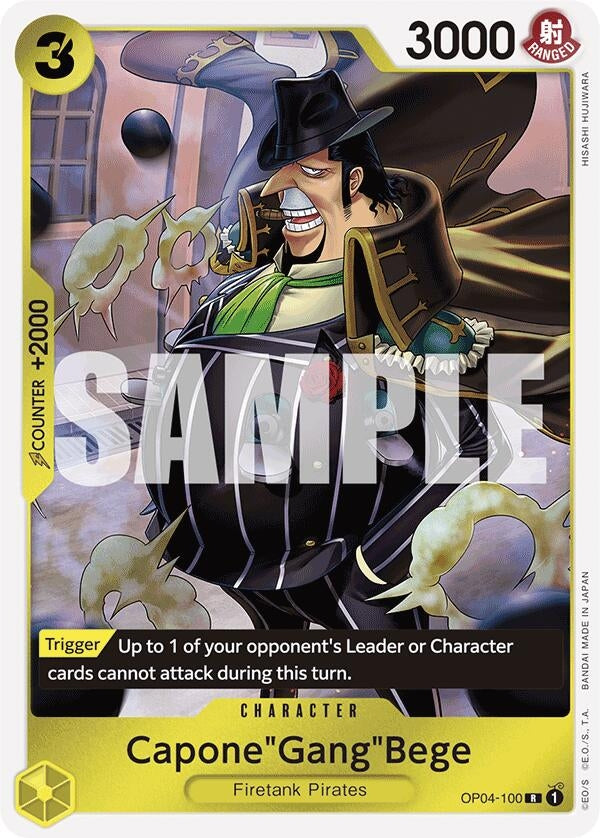 Capone’Gang’Bege (OP04-100) (Reprint) (4100) (PRB-01) - One Piece Card Game Single
