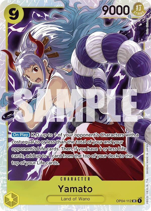 Yamato (OP04-112) (Reprint) (4112) (PRB-01) - One Piece Card Game Single