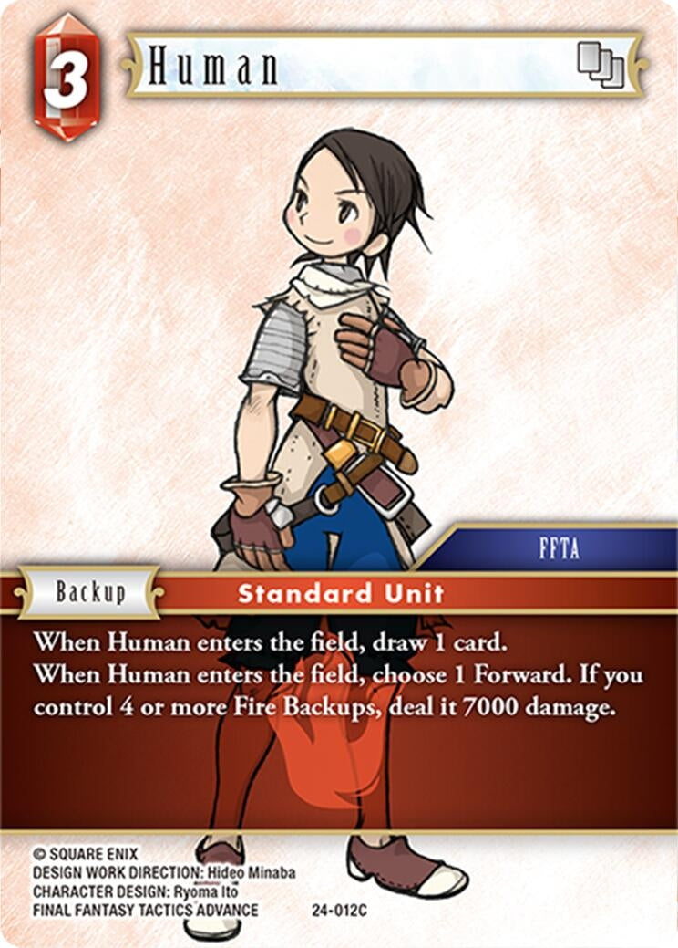 Human (24) [24] - Final Fantasy TCG Single