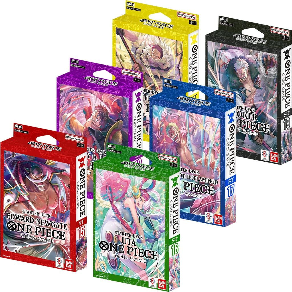Starter Decks 15-20 [Set of 6] (ST-15) - One Piece Card Game Sealed