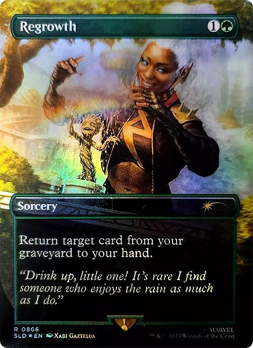 Regrowth (Rainbow Foil) (866) [SLD] - MTG Single