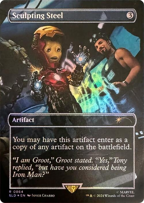 Sculpting Steel (Rainbow Foil) (864) [SLD] - MTG Single