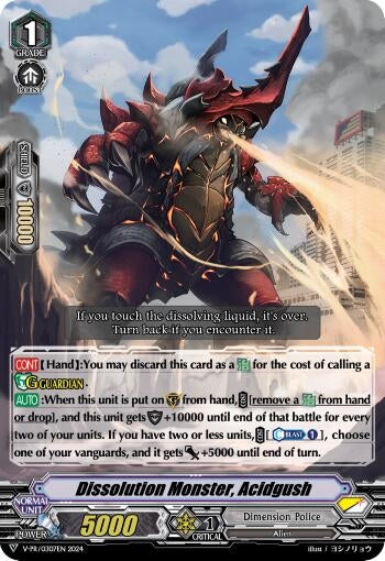 Dissolution Monster Acidgush (307) [VPR] - Cardfight Vanguard Single