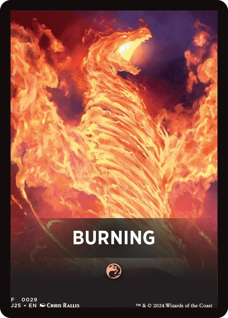 Burning Theme Card (29) [J25] - MTG Single