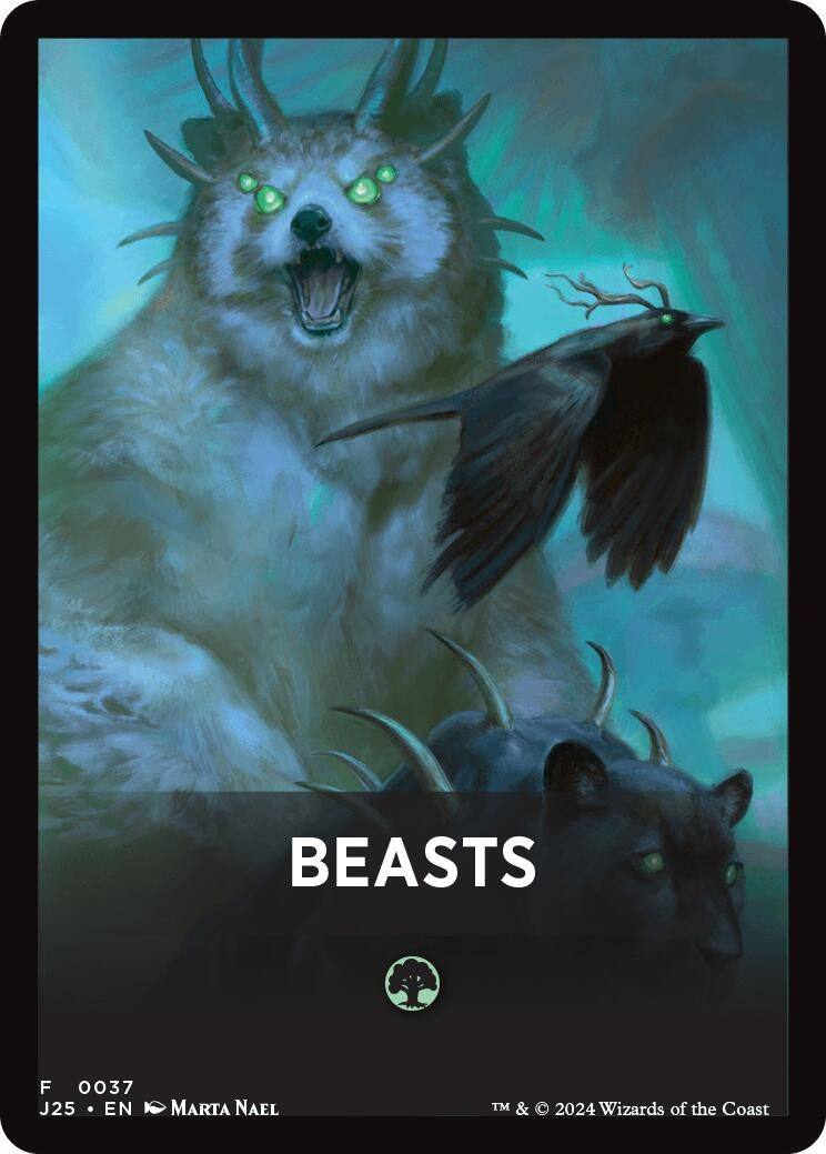 Beasts Theme Card (37) [J25] - MTG Single