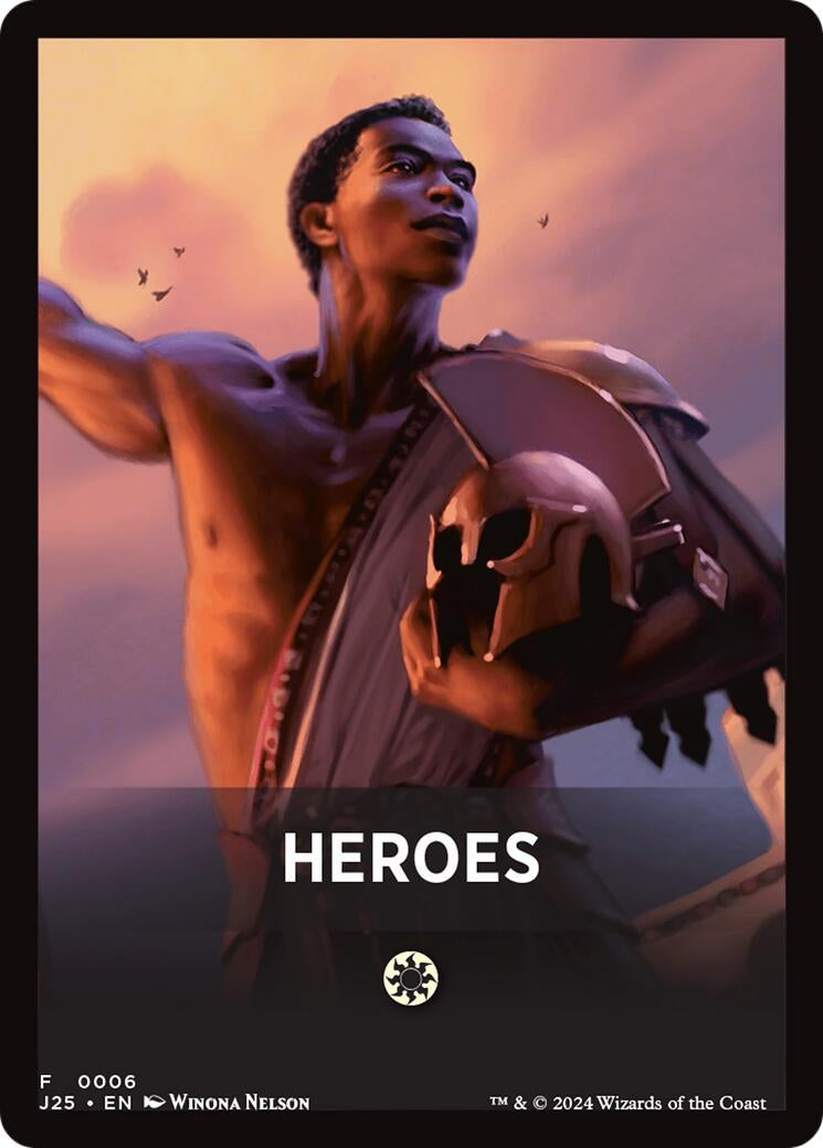 Heroes Theme Card (6) [J25] - MTG Single