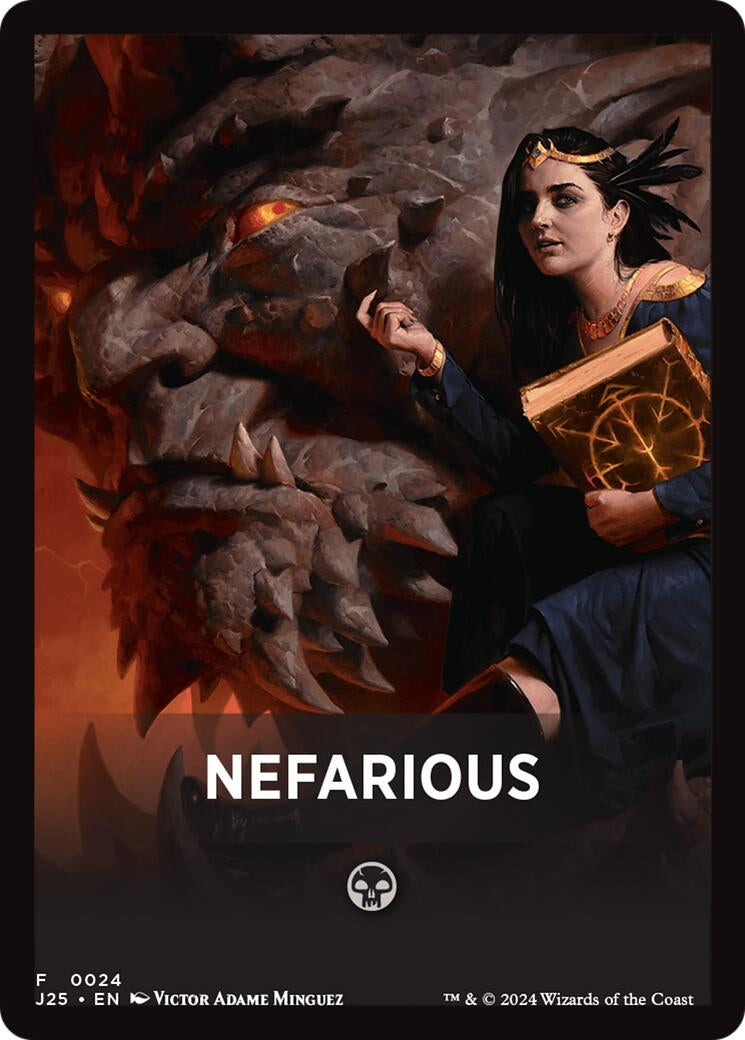 Nefarious Theme Card (24) [J25] - MTG Single