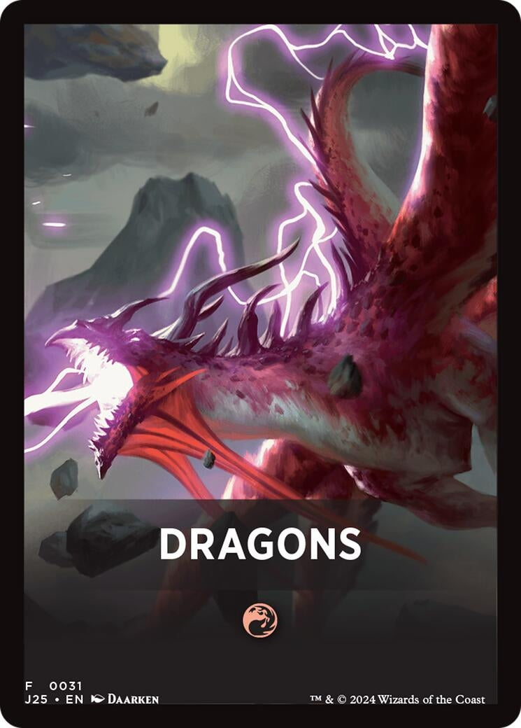 Dragons Theme Card (31) [J25] - MTG Single