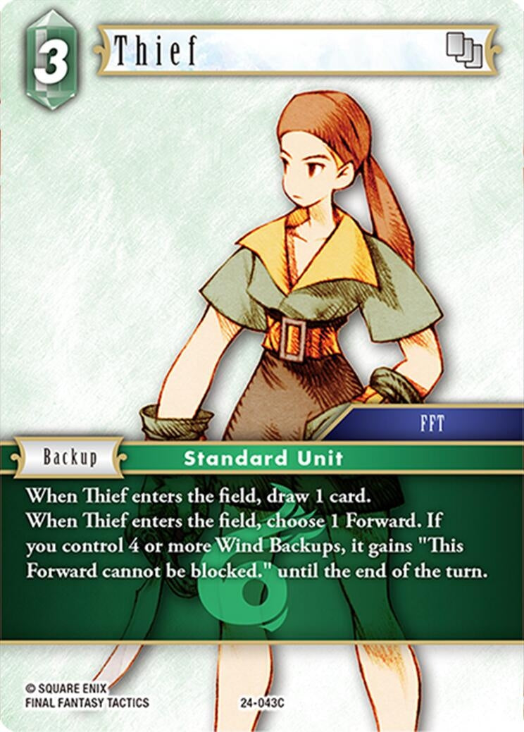 Thief (24) [24] - Final Fantasy TCG Single